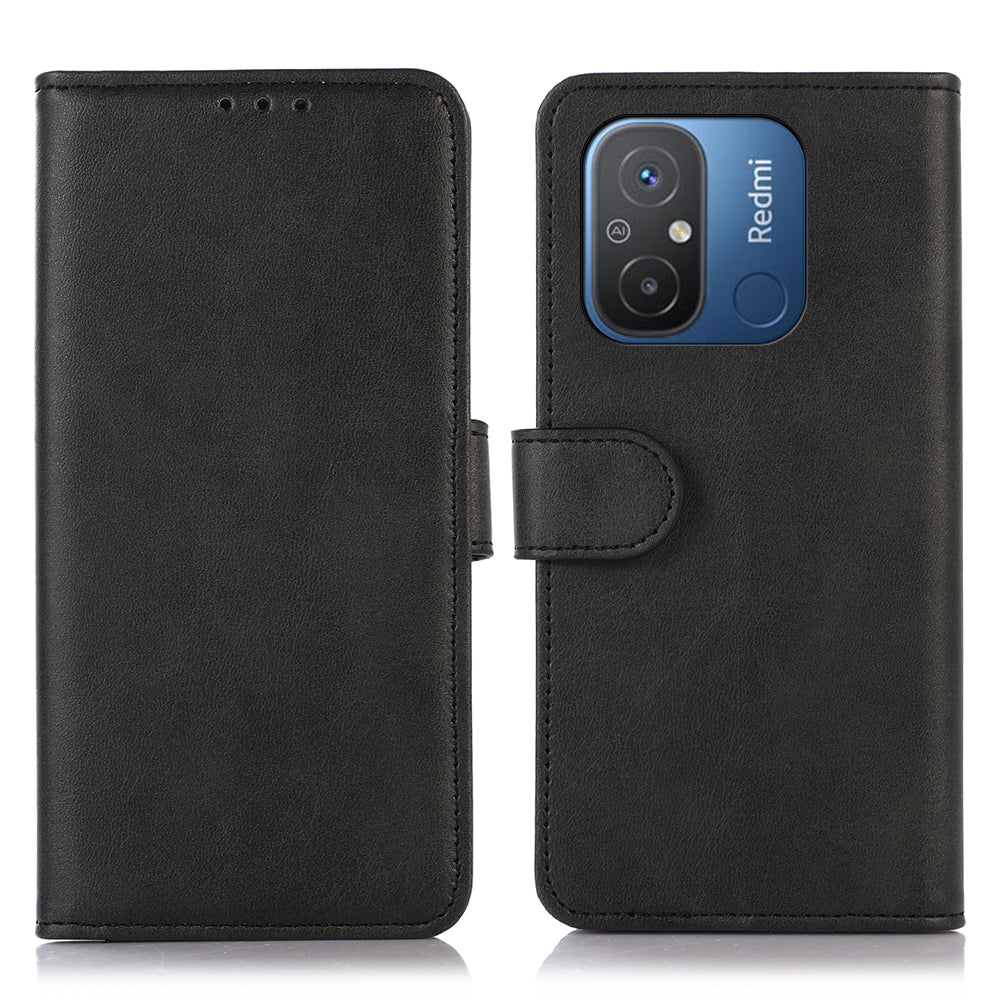 For Xiaomi Redmi 12C 4G 11A 4G Anti-shock Cell Phone Case Cowhide Texture PU Leather Stand Wallet Phone Cover For Xiaomi Redmi 12C 4G 11A 4G Anti-shock Cell Phone Case Cowhide Texture PU Leather Stand Wallet Phone Cover